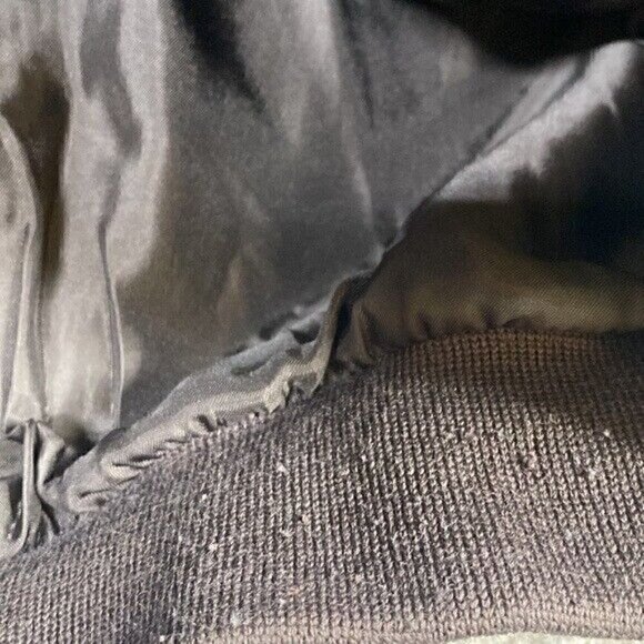 Vintage L.L. Bean Brown Goatskin Leather Bomber Flight Jacket Men's XL Tall - Picture 10 of 12